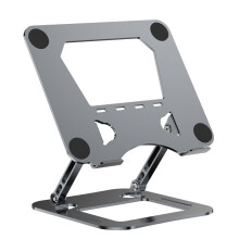 Alloy Steel Laptop Stand Foldable Lift Laptop Cooling Base Ergonomics Light and Handy Design Computer Accessories Grey