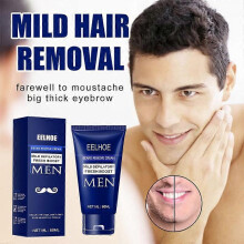 2pcs 60ml Man Painless Hair Removal Cream Create Smooth Skin for FACIAL Arm Legs Body Inhibitor Natural Gentle