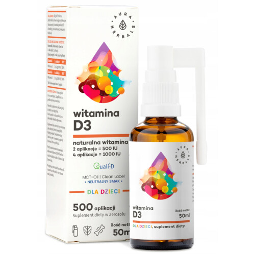 Aura Herbals D3 Dla Dzieci Mct 50 Ml.