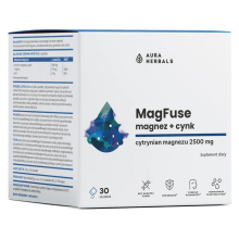 Aura Herbals Magfuse: Magnez + Cynk 30 Saszetek