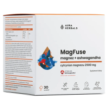 Aura Herbals Magfuse: Magnez + Ashwagandha 30 Sasz.