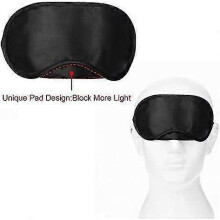 Dww-lot De 10 Masques Pour Les Yeux, Pare-soleil, Housse De Sommeil De Voyage Pliable Avec Coussinet Nasal, Noir