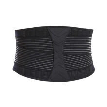 Back Support Belt for Sports, Adjustable Waist Belt, Lumbar Spine Support with Breathable Mesh, Back Brace, Back Belt (m), Black