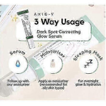 1-3pcs Axis-y Dark Spot Correcting Glow Serum Spf 50+ Niacinamide Sunscreen Moisturizing Brighten Improves Dull Face Essence
