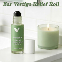 Steady Ear Roll On Natural Steady Ear Vertigo Relief Roll On, Anti-Dizzy Fast-Acting
