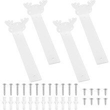 Soportes para Estantes Soportes de Estantería 20 cm Acero Blancos PACK DE 4 — soportes estantes, soportes invisibles