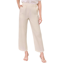 Lishang Damen Baumwollhose Sommer Casual High Waist Beige XL — lishang damenhose, baumwollhose sommer, beige hose xl, hose hoher bund damen