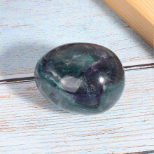 Natural Fluorite Massage Egg Healing Jade Colorful Crystal Home Decor Craft