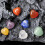 Chakra Crystal Stones Heart Shape Set for 28Pcs 3