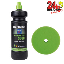 Cartec Diamond Cut 3000 1KG Extreme Cutting Compound Polish + Green Unipad Foam