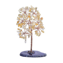 Natural Quartz Crystal Money Tree Natural Healing Crystal Gemstone Bonsai Tree