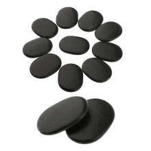 12 Pieces Hot Spa Rock Basalt Stones Massage Natural Volcano Stone Set