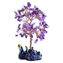 Natural Quartz Crystal Money Tree Natural Healing Crystal Gemstone Bonsai Tree