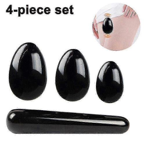 (black) Muscle Training Eggs for Pelvic Floor Muscles Exercise Jade Collection