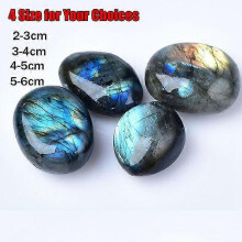 Labradorite palm stone Natural labradorite moonstone 3-4CM 3-4 cm
