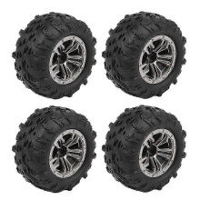 4Pcs 80mm Wheel Tire Tyre compatible Xinlehong Q901 Q902 Q903 9130 9136 9137 9138 1/16 RC Car Upgrade Part+(ads
