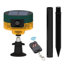 (N911s Yellow English) Motion Detector With Sound with Remote for Barn Yard