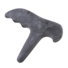 Natural Stone Guasha Board Scraping Massage Scraper Tool T Shaped Black