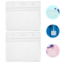 40 Badge ID Hoesje Man Personeel 10,00x8,50x0,20 Cm Transparant
