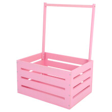 Roze Baby Shower Cadeau Mand Met Handvat En Opbergvak