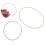 12St Duurzame Beige Microfoon Shockmount Rubberen Ringen Voor Opname 5