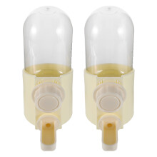 2St Duurzame Plastic Vogel Drinkbak Kleine Huisdieren Multi-Kleur