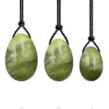 3pcs Egg Set Natural Nephrite Jade Massager for Women - Muscle Tightening & Relaxation, Suitable for All Users Edition 0210