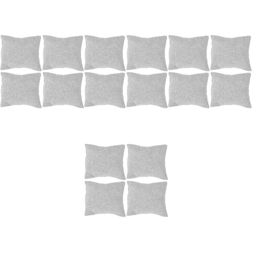 16Pièces Supports Montre Tissu Gris Pour Exposition
