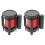2Pièces Ruban Barricade Rétractable Noir Pour Zone De Danger 1