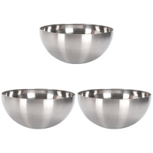 3Pièces Bols Inoxydables Argentés Pour Cuisine Salade