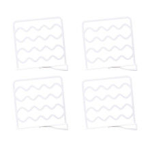 4Pièces Diviseurs Blancs Ajustables Pour Rangement Simple