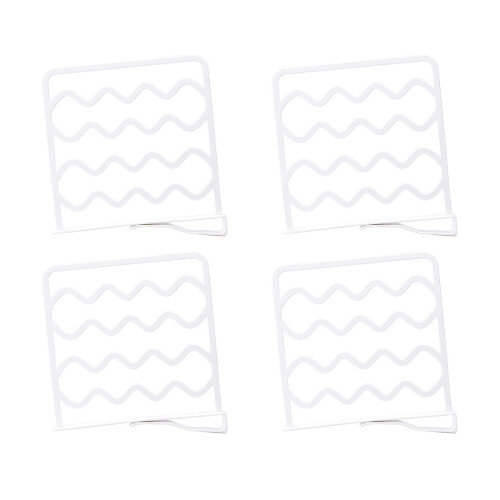 4Pièces Diviseurs Blancs Ajustables Pour Rangement Simple