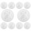 10Pièces Couvercles Plastique Blancs Anti- Pour Barils 200L 1