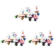 30Pièces Accessoires Suspendus Pour Oiseaux À Mordre Colorés