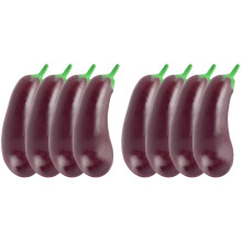 8Pièces Mini Aubergines Décoratives Violet Pour Jouets Enfants