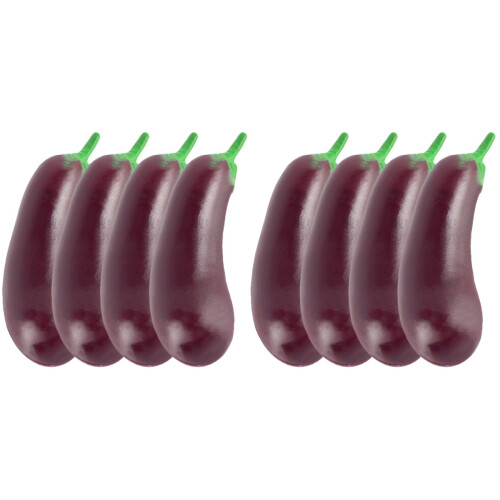 8Pièces Mini Aubergines Décoratives Violet Pour Jouets Enfants