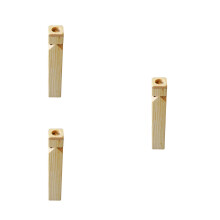 3Pièces Sifflets Bois Liste Beige Jouet Musical Pour Enfants