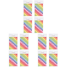 72Pièces Labels Amour Adhésifs Colorés Faciles À Utiliser Et Retirer