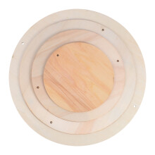 8Pièces Planchettes Bois Vierges Beige - Coupes Bois Pour DIY Peinture