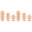 6Pièces Fermoirs Rose Pour Collier Bracelet DIY Durable 1