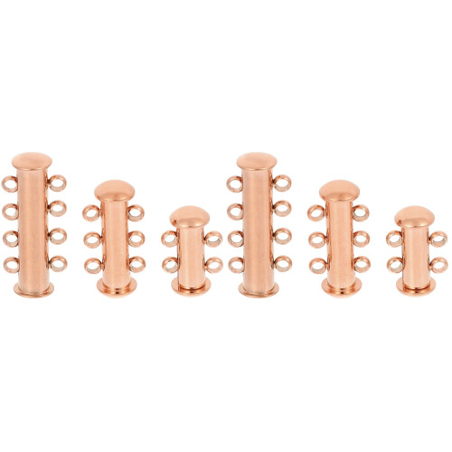 6Pièces Fermoirs Rose Pour Collier Bracelet DIY Durable