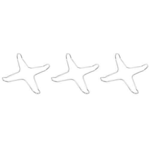 3Pièces Support Petite Poêle Argent Haute Température Résistant
