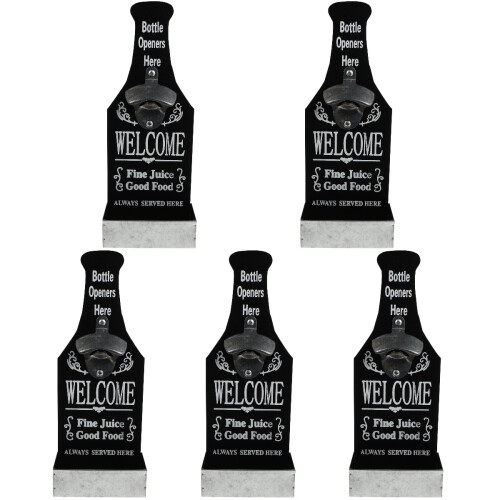 5Pièces Décapsuleur Bois Suspendu Pour Bouteilles Assorties