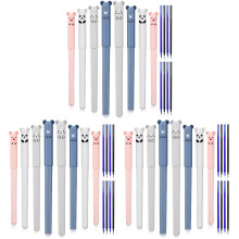 24Pièces Stylos Effaçables Créatifs Multicolores Pour Devoirs Et École