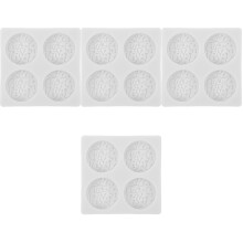 4Pièces Moules Silicone Flexibles Pour Bonbons Gâteaux Cookies
