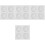 4Pièces Moules Silicone Flexibles Pour Bonbons Gâteaux Cookies 1