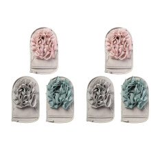 6Pièces De Bain Multicolores Réutilisables Pour Gommage Corps