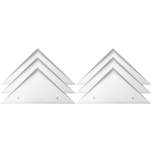 6Pièces D'angles Triangulaires Blancs En PP Durable