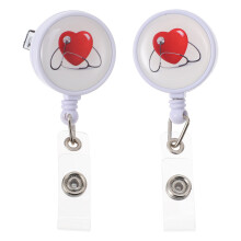 14Pièces Clip Rétractable Porte-Badge Pratique Pour