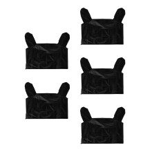 5Pièces Housses Nylon Noir Protection Solaire Et Étanche Facile